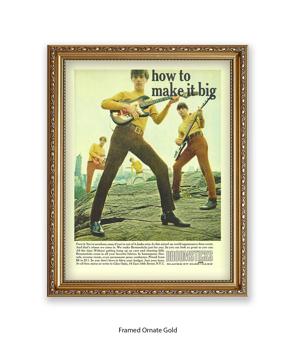 How To Make It Big Broomsticks Slacks Art Print