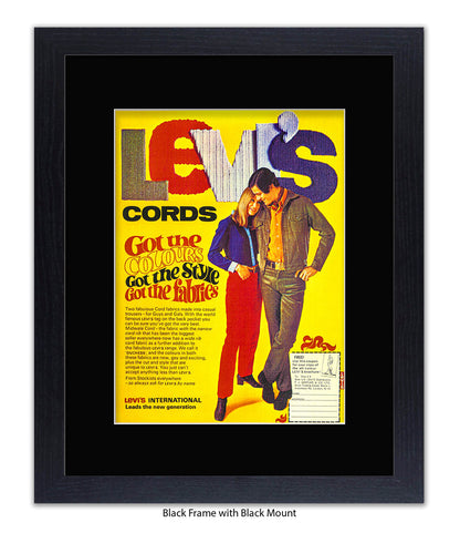 LeviÕs Cords Couple Got The Colours Art Print