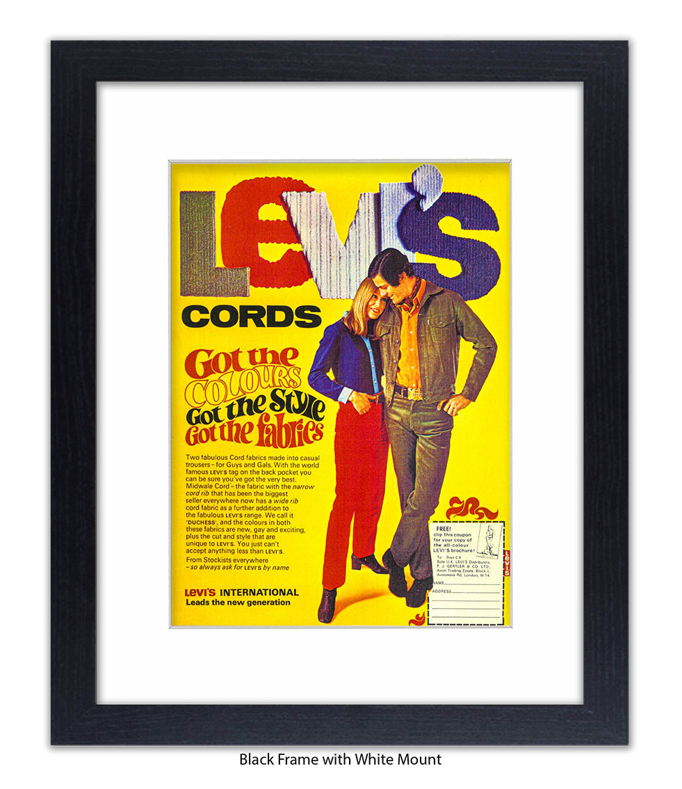 LeviÕs Cords Couple Got The Colours Art Print