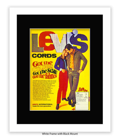 LeviÕs Cords Couple Got The Colours Art Print