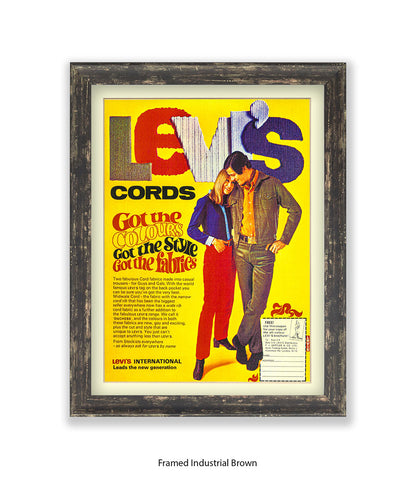 LeviÕs Cords Couple Got The Colours Art Print