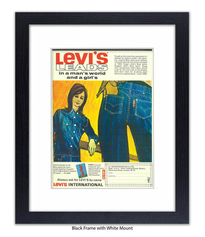 Levis Leads In A Man's World Art Print