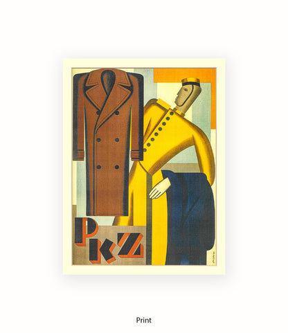 P K Z  Yellow Bell Boy Menswear Art Print