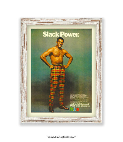Slack Power Tartan Trousers Art Print