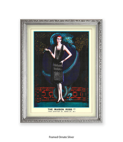 Maison Ross Ltd Lady & Dragon Bond Street Art Print