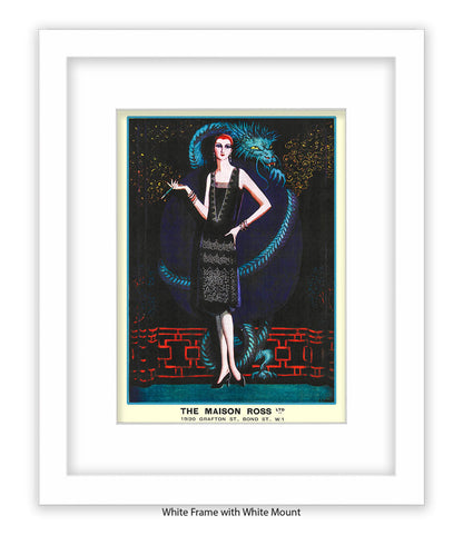 Maison Ross Ltd Lady & Dragon Bond Street Art Print