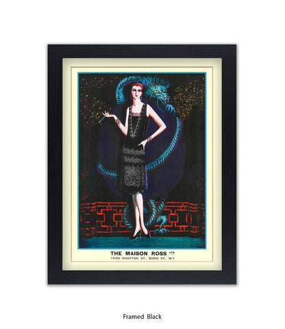 Maison Ross Ltd Lady & Dragon Bond Street Art Print