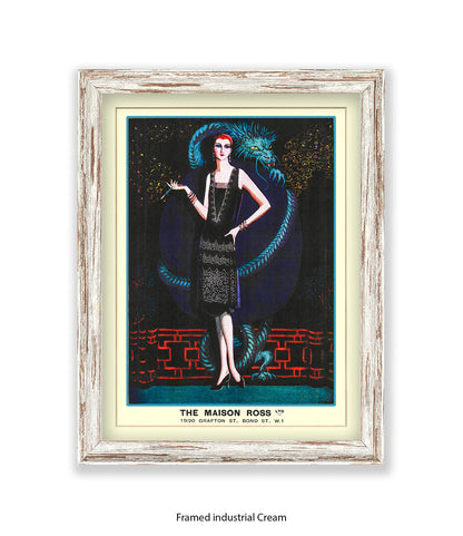 Maison Ross Ltd Lady & Dragon Bond Street Art Print