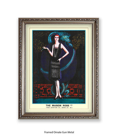 Maison Ross Ltd Lady & Dragon Bond Street Art Print