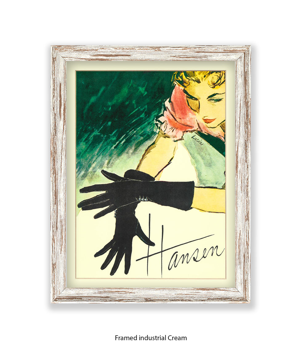 Hansen Black Gloves Art Print