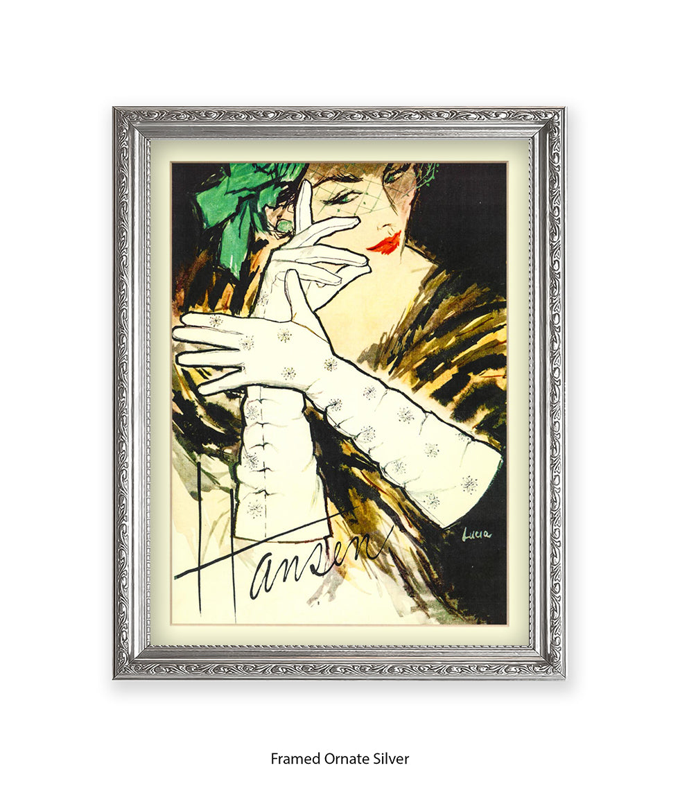 Hansen White Gloves Art Print