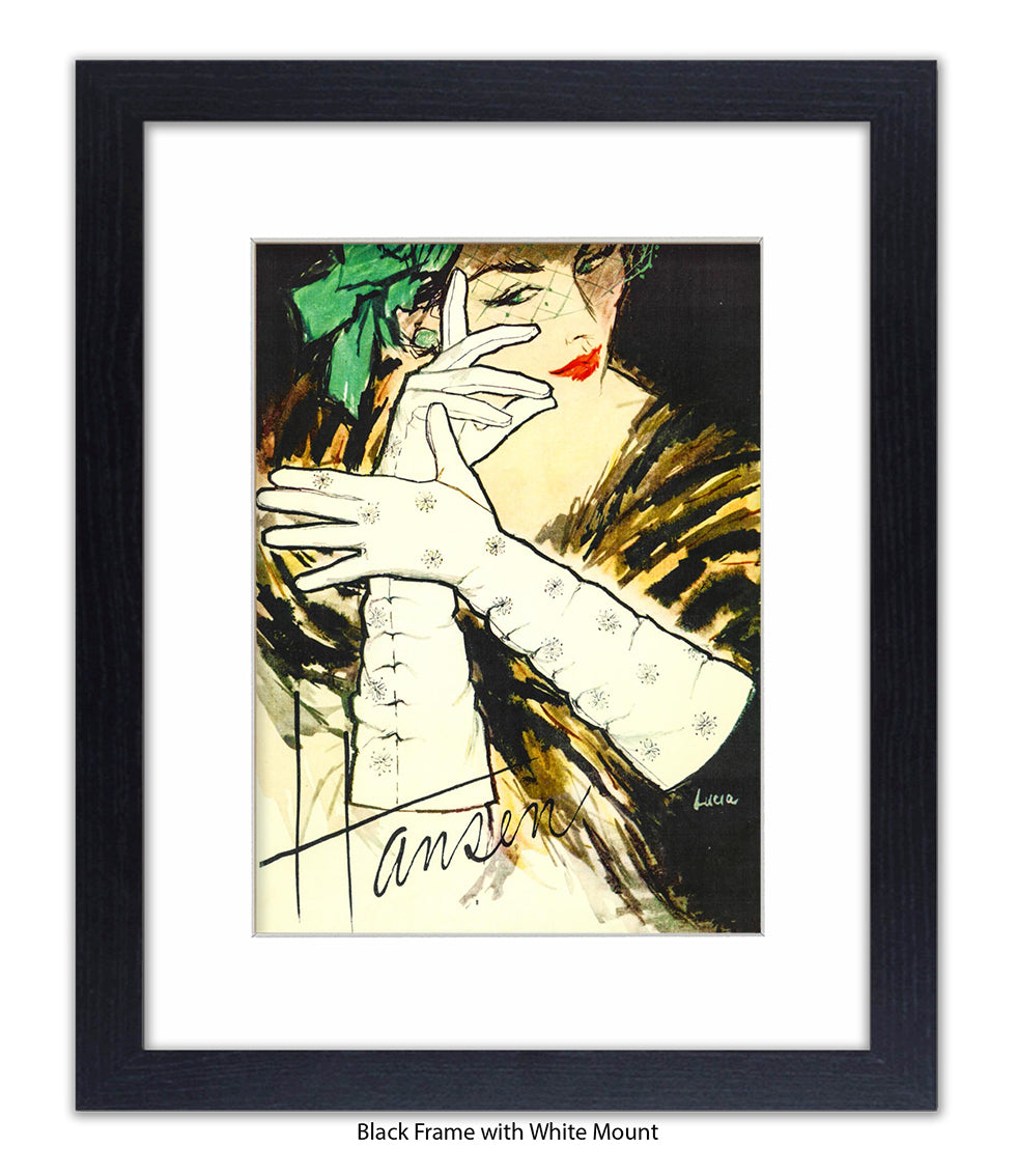 Hansen White Gloves Art Print