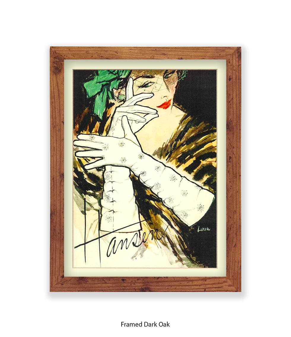 Hansen White Gloves Art Print