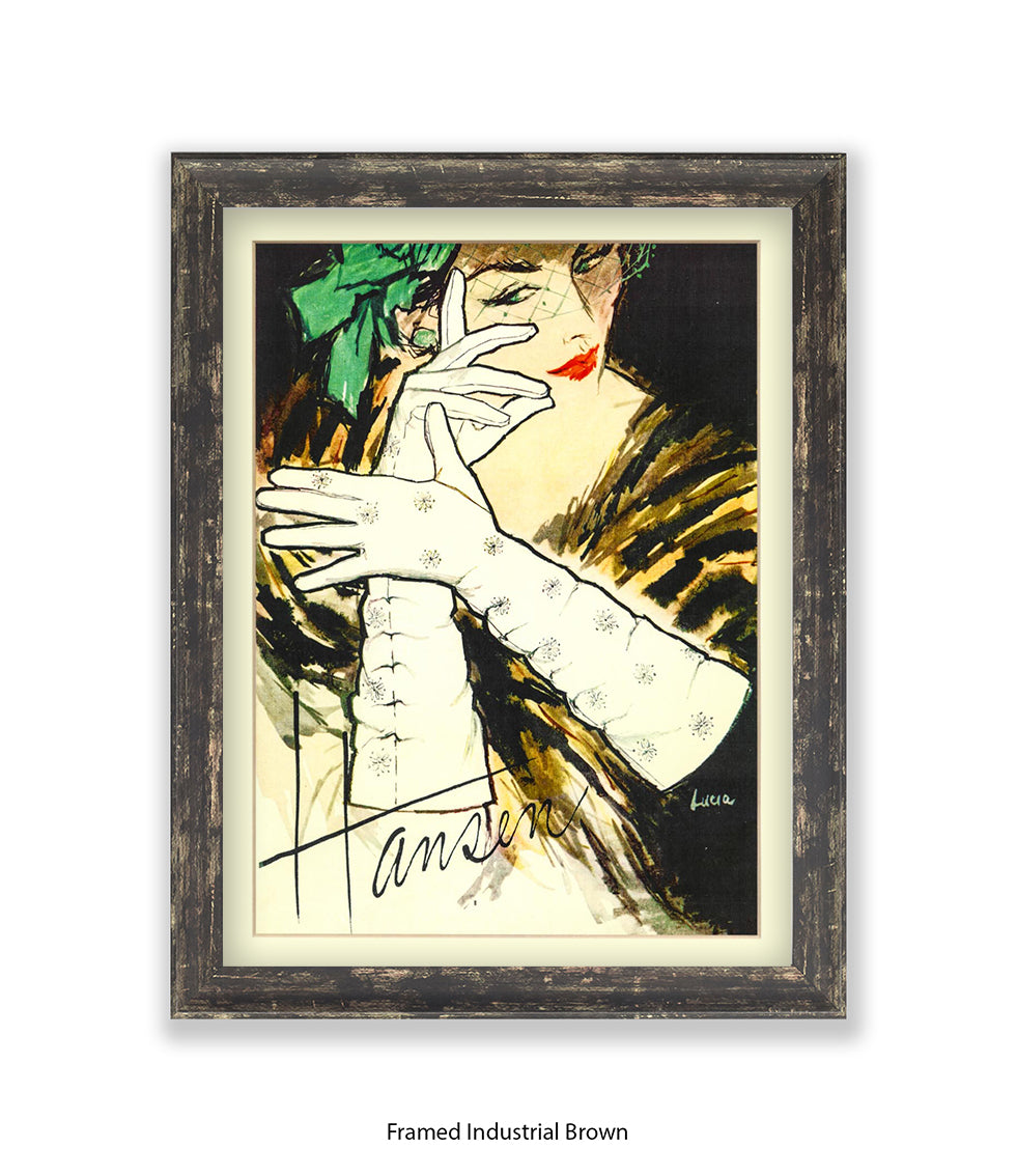 Hansen White Gloves Art Print