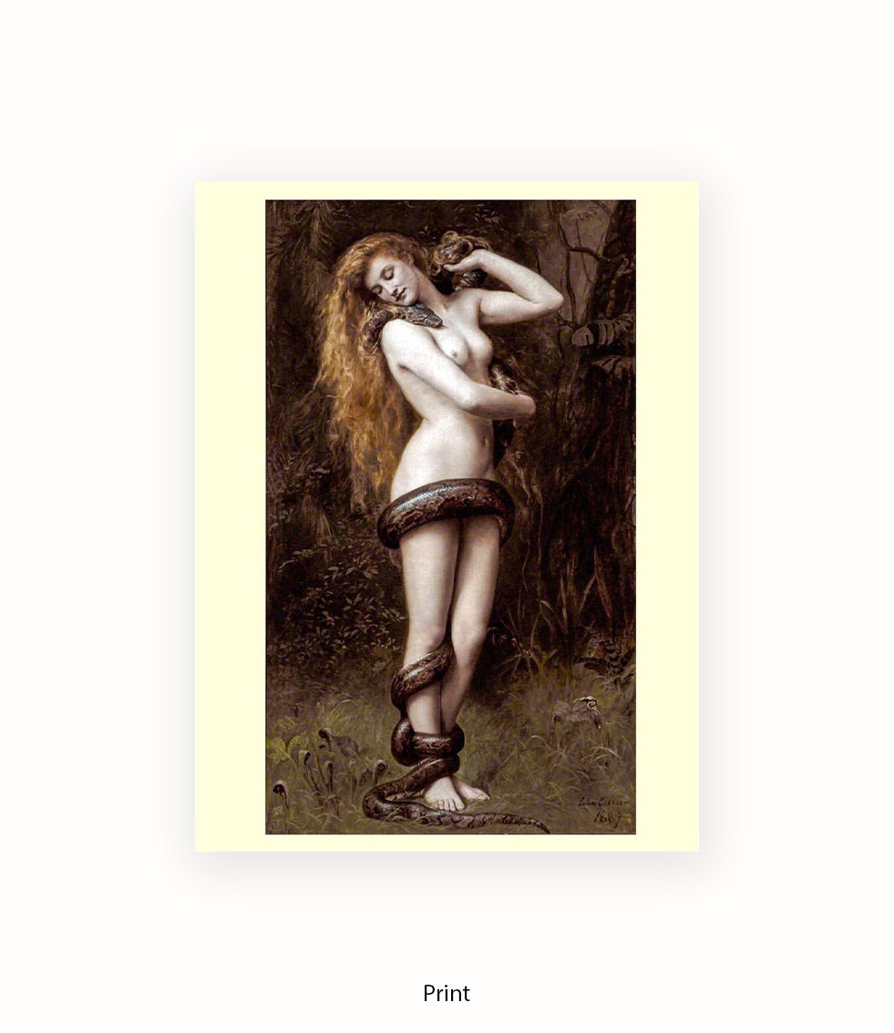 Arthur Rackham Girl With Snake Art Print