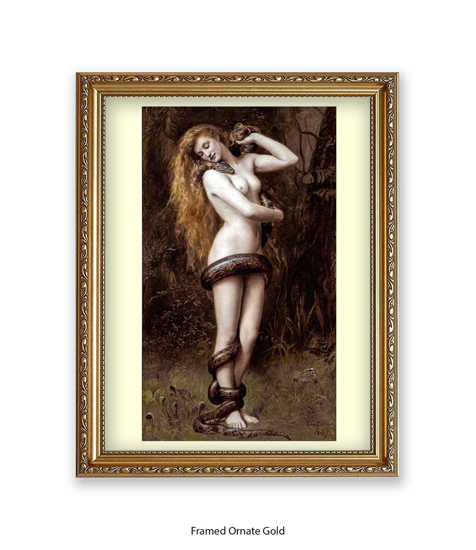 Arthur Rackham Girl With Snake Art Print