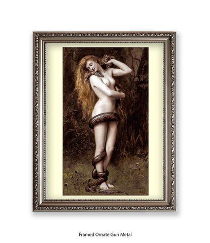 Arthur Rackham Girl With Snake Art Print