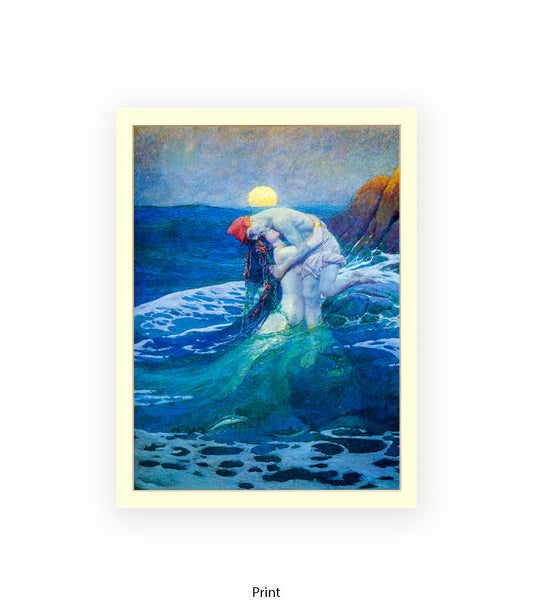 Howard Pyle - Mermaid Art Print