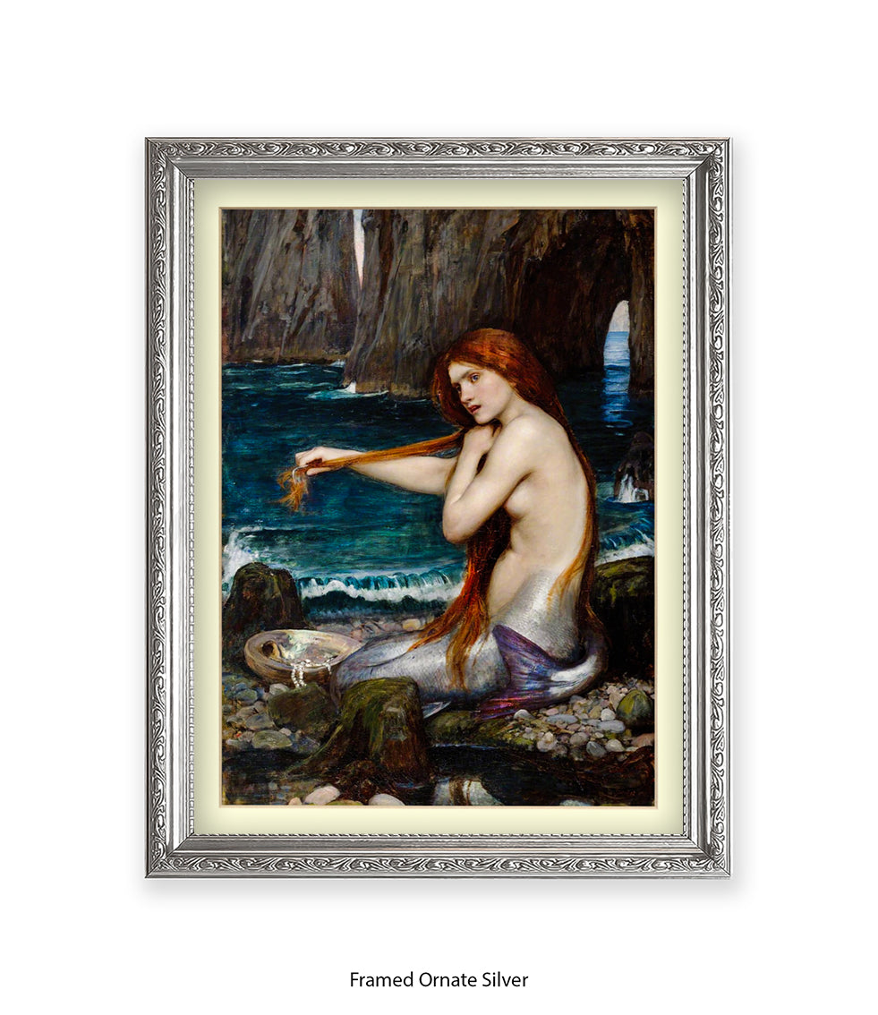 Mermaid Waterhouse Art Print