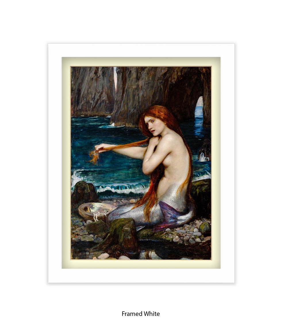 Mermaid Waterhouse Art Print