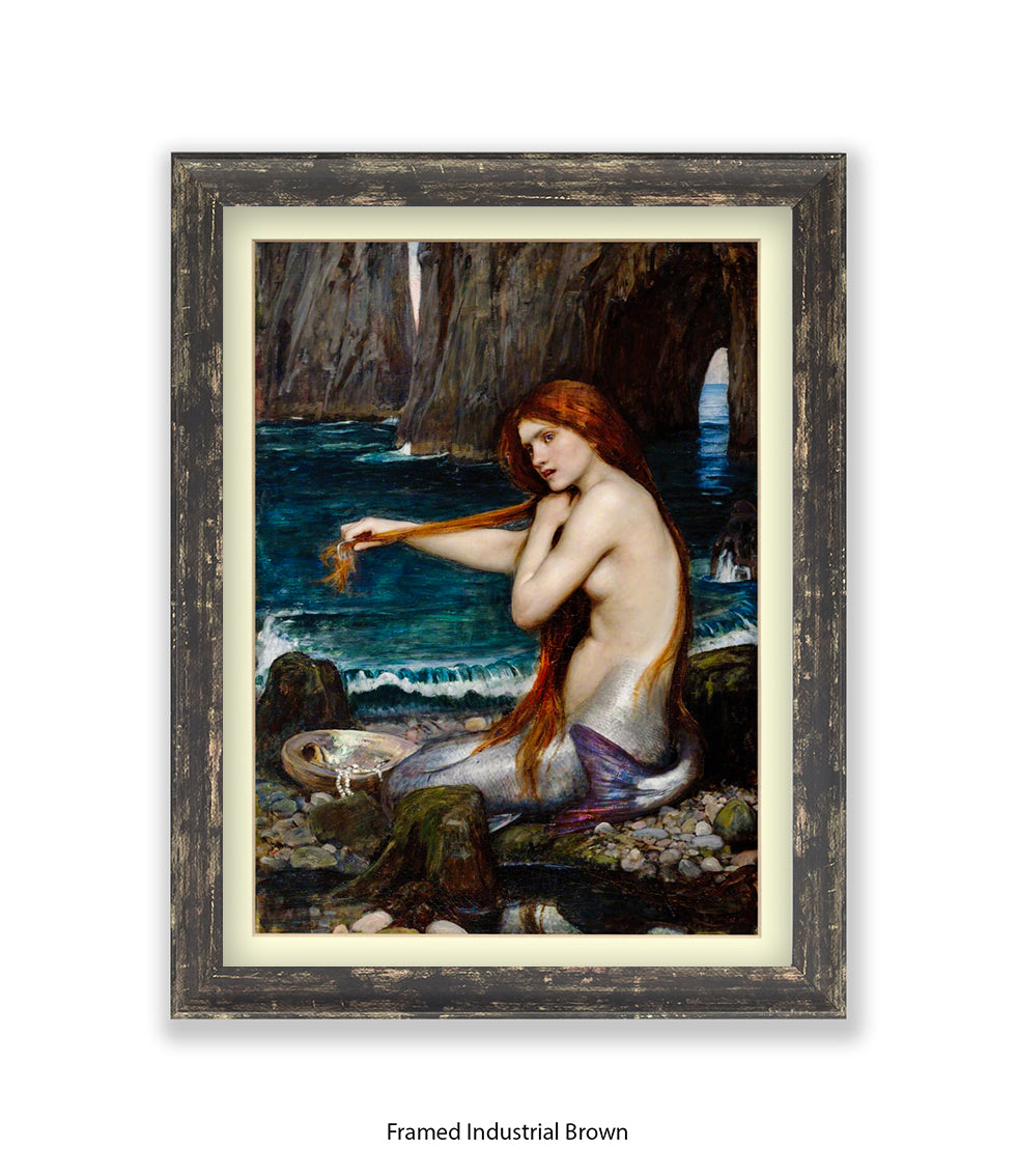 Mermaid Waterhouse Art Print