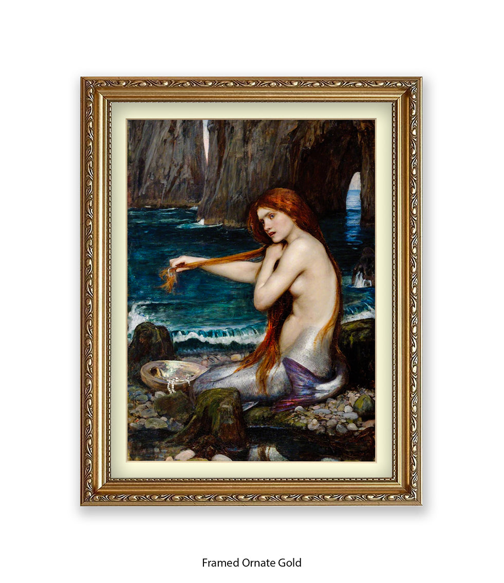 Mermaid Waterhouse Art Print