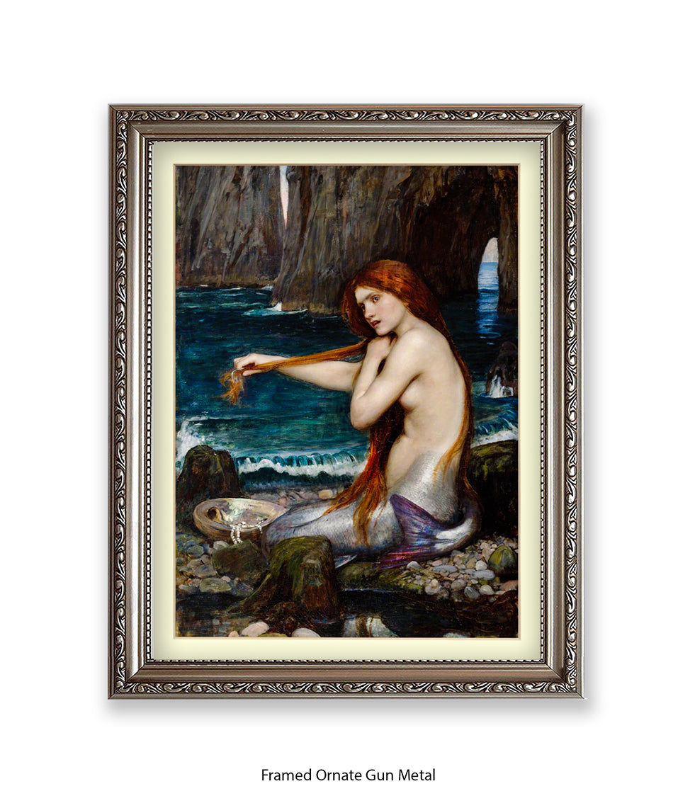 Mermaid Waterhouse Art Print