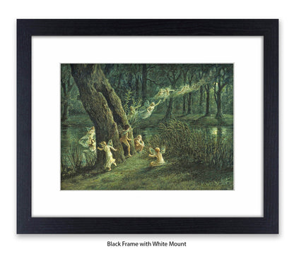 Woodland Fairies  In The Forest Art Print