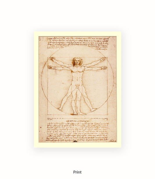 Vitruvian Man Art Print