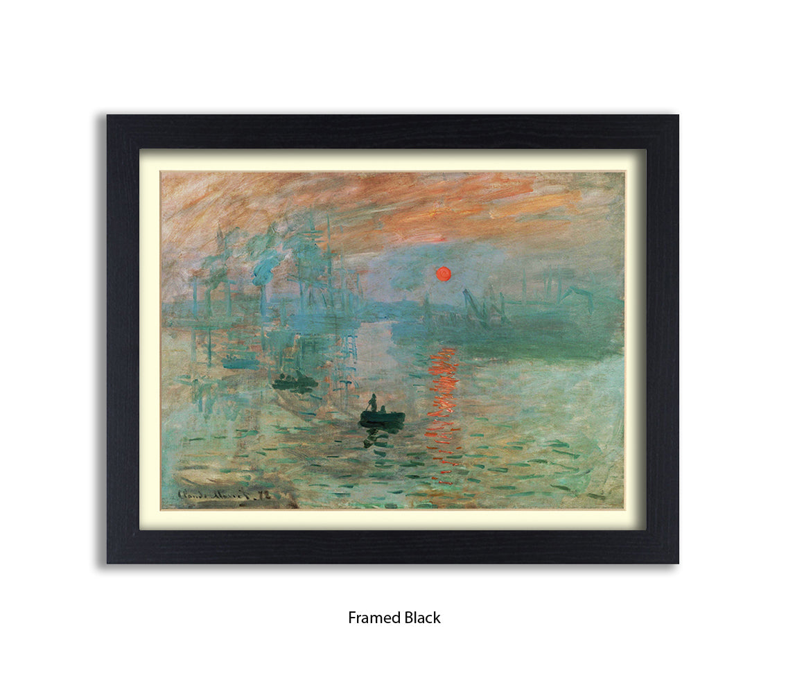 Monet Boats Art Print