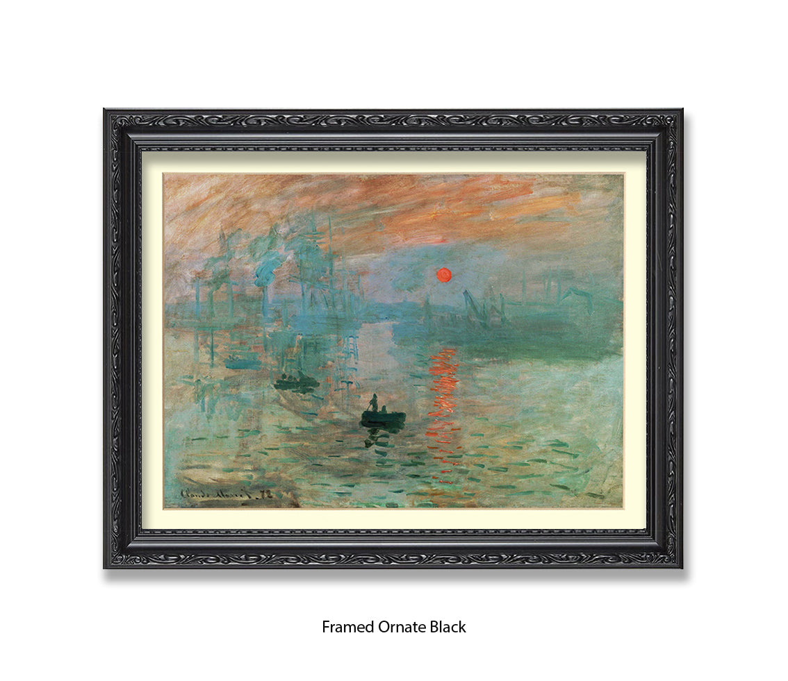 Monet Boats Art Print