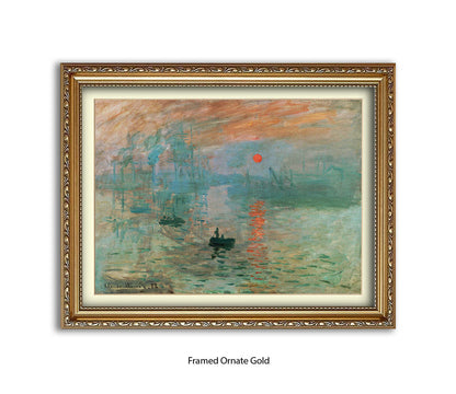 Monet Boats Art Print