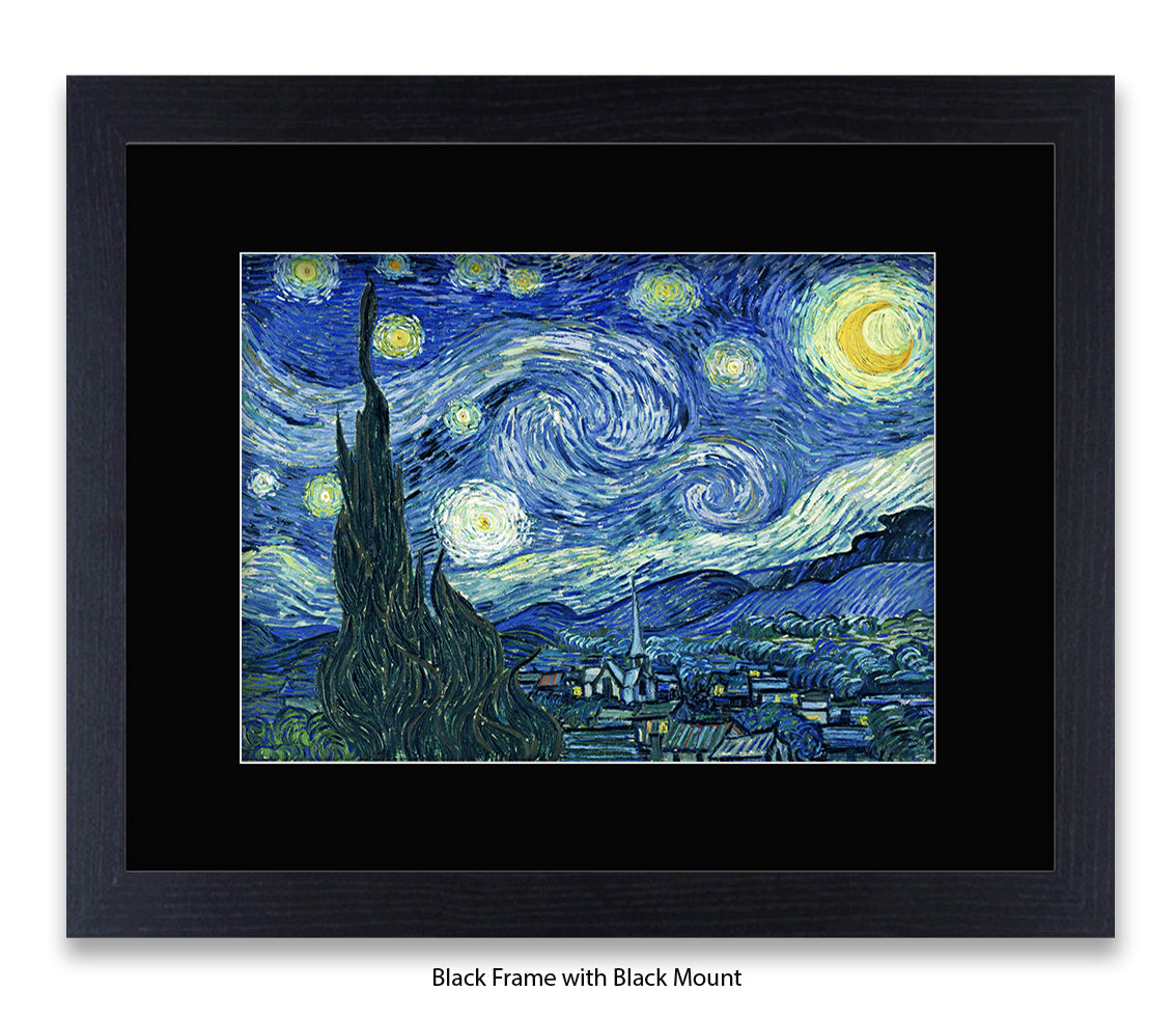 Starry Night Steeple Van Gogh Art Print