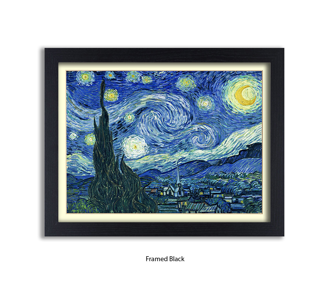 Starry Night Steeple Van Gogh Art Print