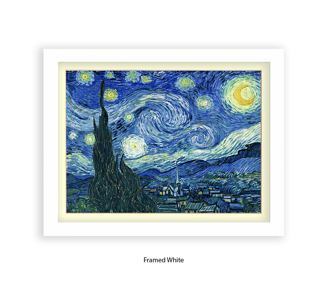 Starry Night Steeple Van Gogh Art Print