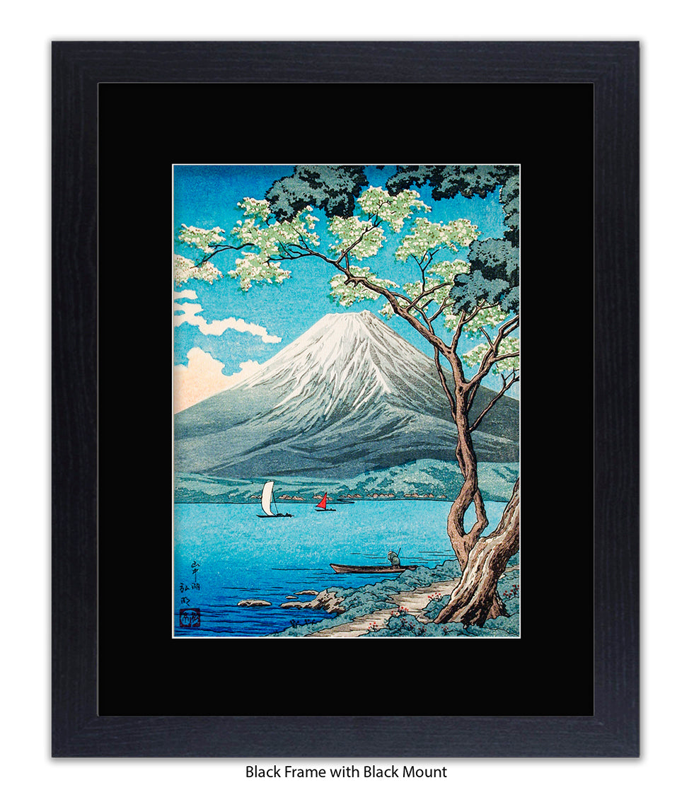 Mount Fuji - Lake  Yamanakaj Japanese Art Print