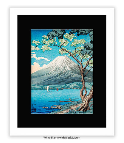 Mount Fuji - Lake  Yamanakaj Japanese Art Print