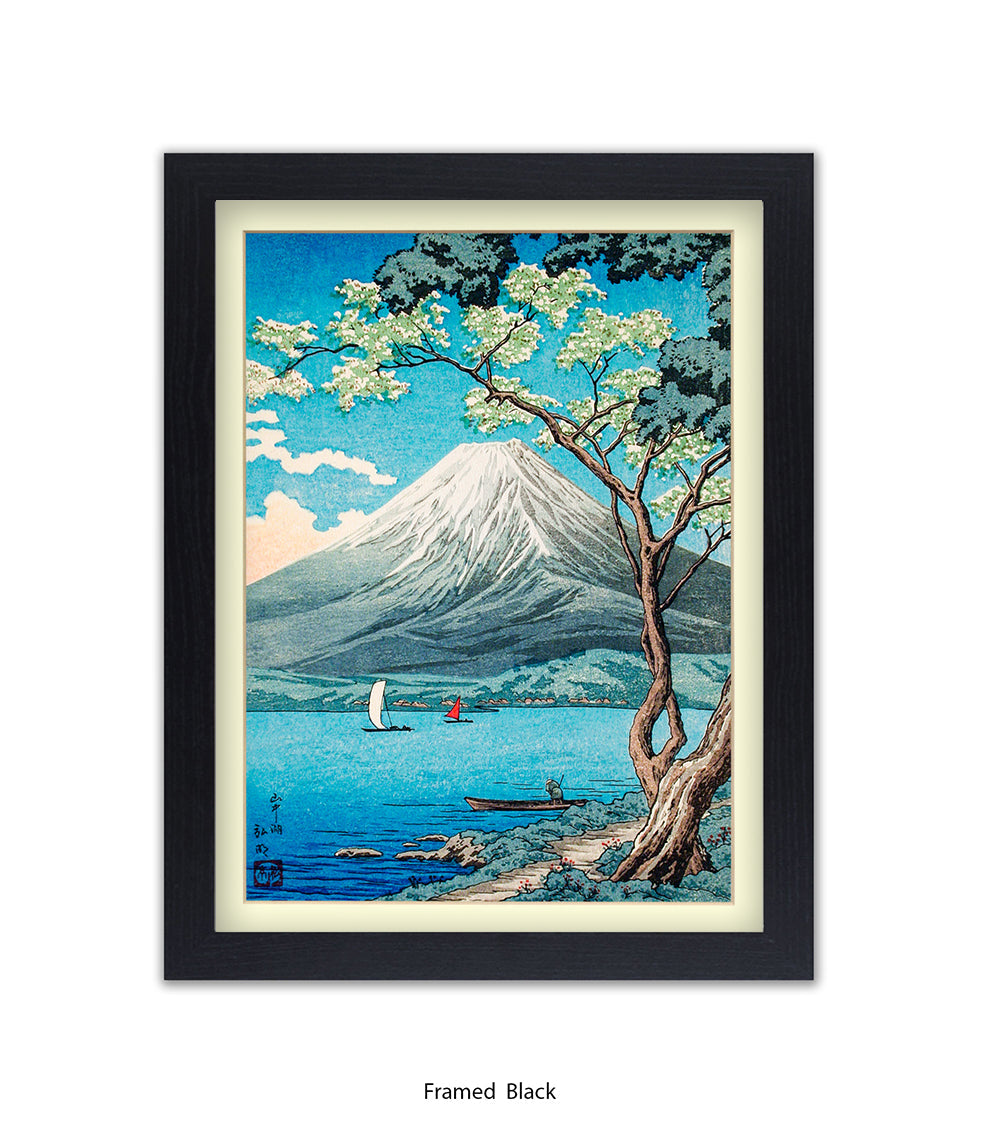 Mount Fuji - Lake  Yamanakaj Japanese Art Print