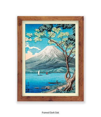 Mount Fuji - Lake  Yamanakaj Japanese Art Print