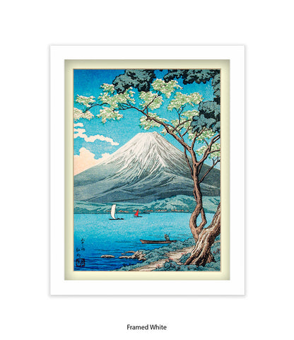 Mount Fuji - Lake  Yamanakaj Japanese Art Print