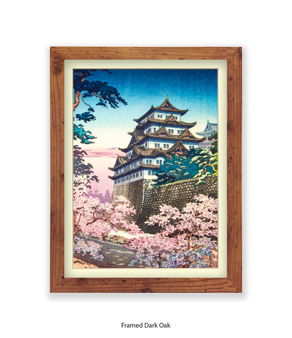 Temple Nagoya Castle Japanese Art Print