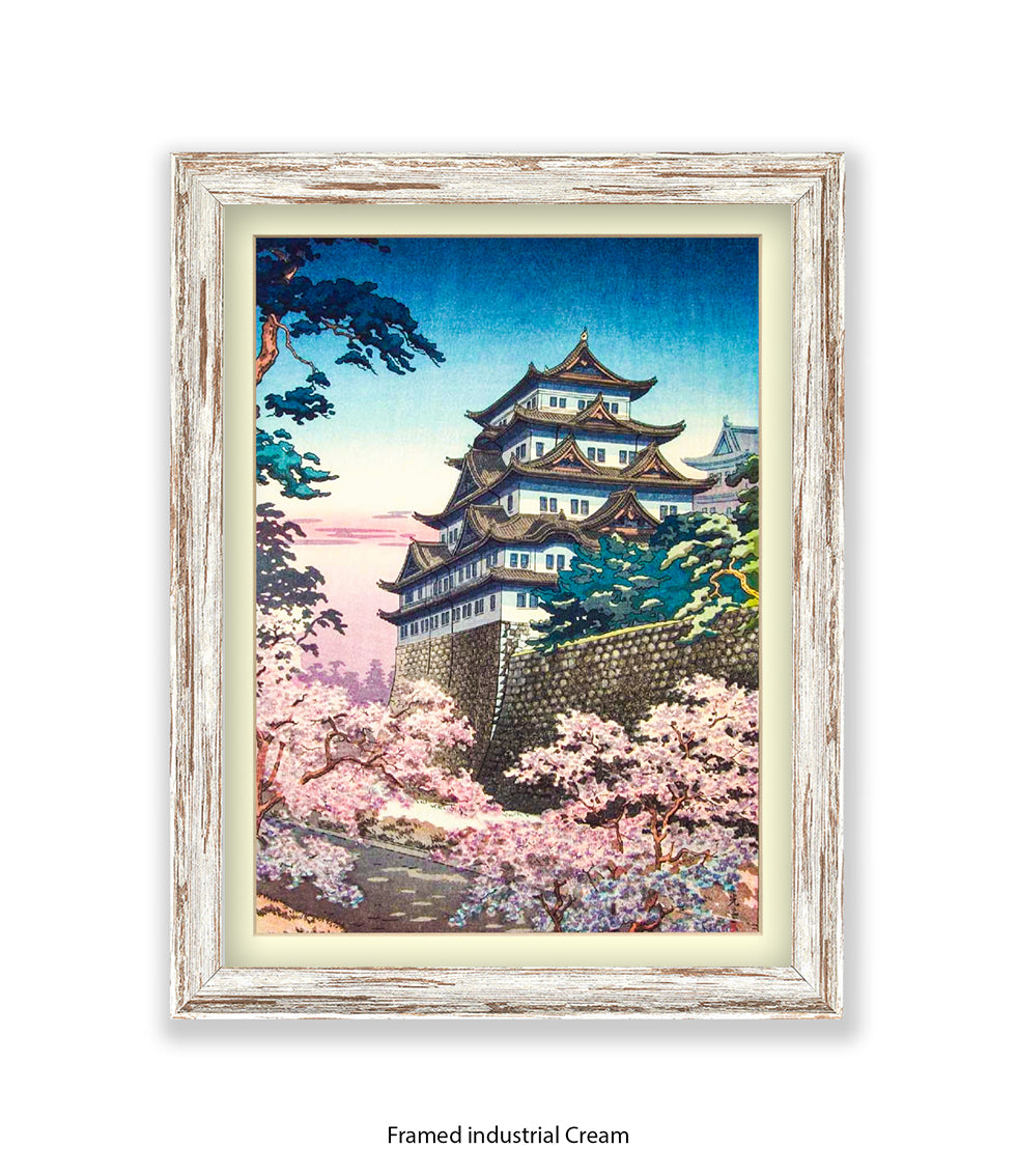 Temple Nagoya Castle Japanese Art Print