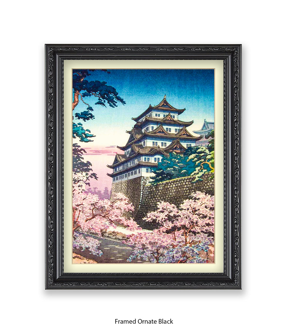 Temple Nagoya Castle Japanese Art Print