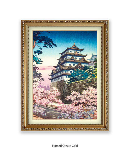 Temple Nagoya Castle Japanese Art Print