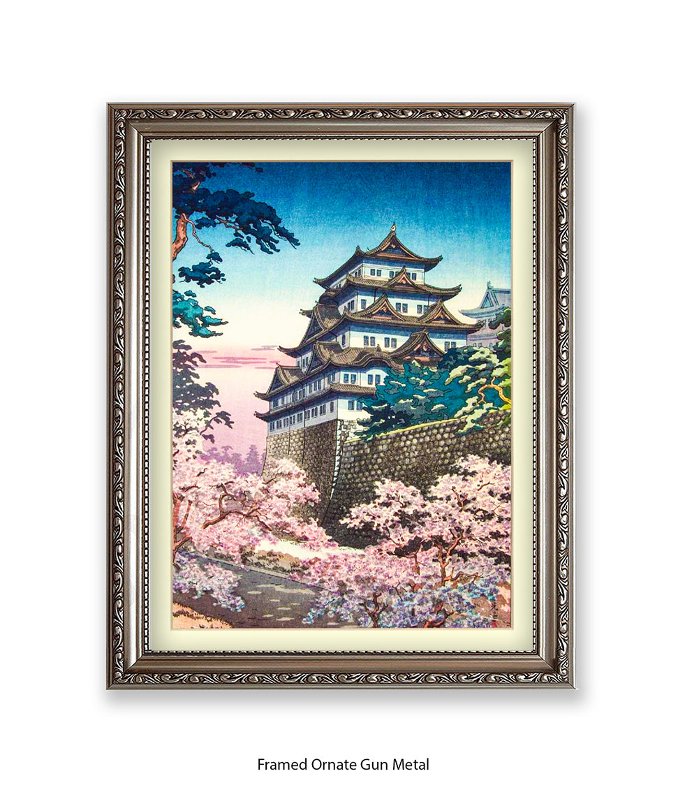 Temple Nagoya Castle Japanese Art Print