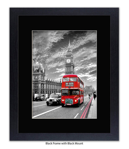 Big Ben Red Bus 159 Streatham Common Art Print