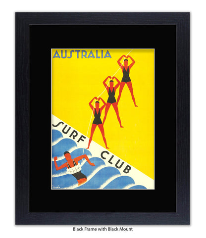 Australia Surf Club Life Guards Art Print