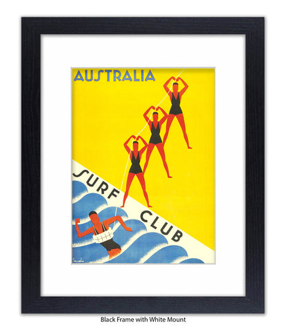 Australia Surf Club Life Guards Art Print