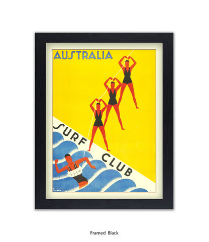 Australia Surf Club Life Guards Art Print