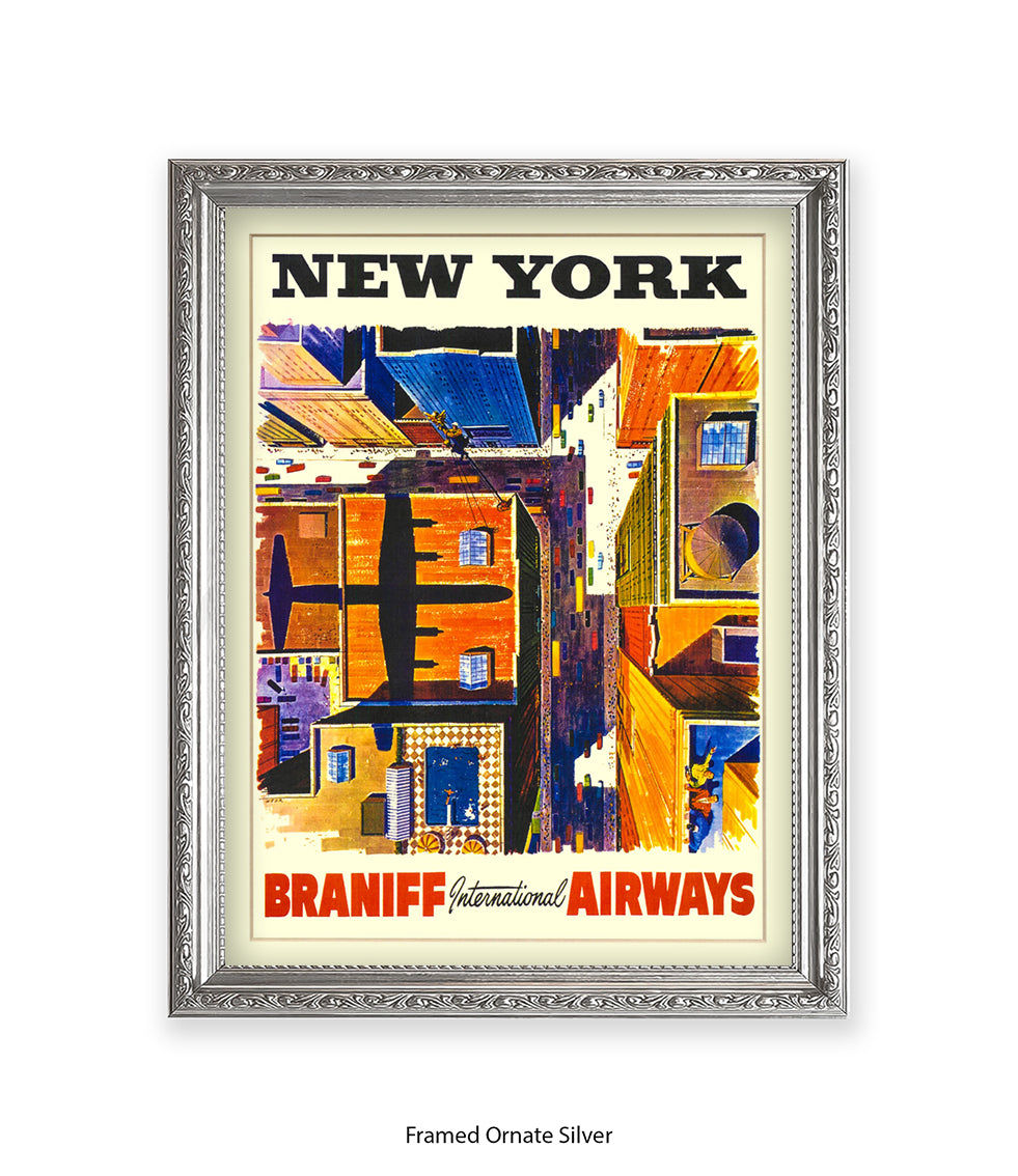 New York Braniff Airways Art Print